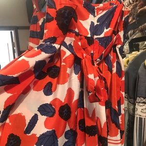 Spaghetti strap flowing floral tank